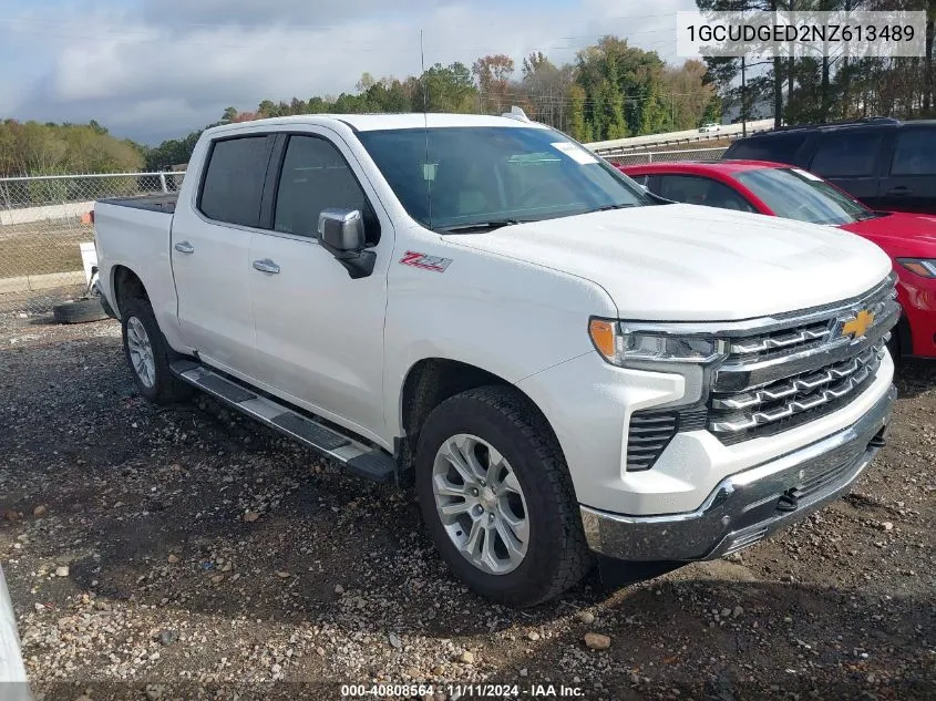 2022 Chevrolet Silverado K1500 Ltz VIN: 1GCUDGED2NZ613489 Lot: 40808564