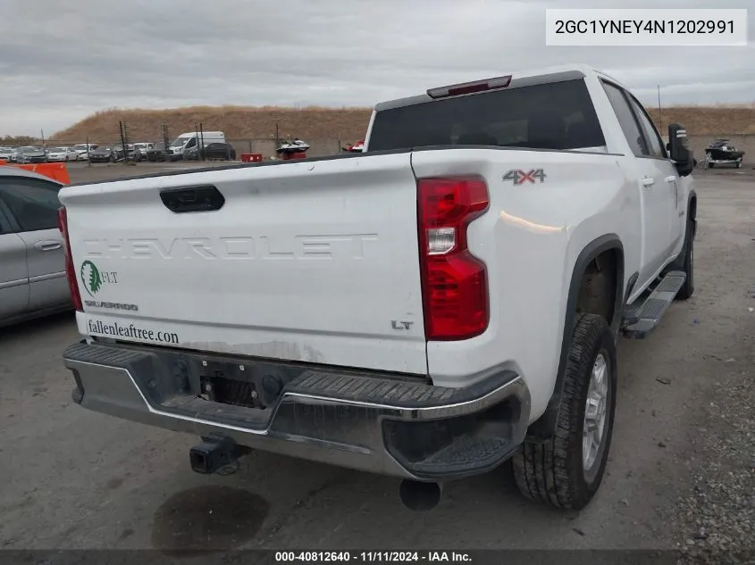 2022 Chevrolet Silverado 4Wd Standard Bed Lt VIN: 2GC1YNEY4N1202991 Lot: 40812640