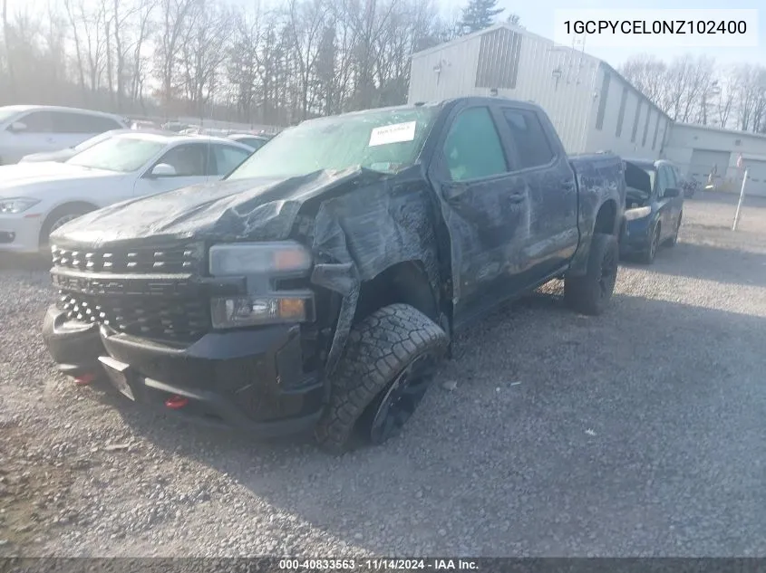 2022 Chevrolet Silverado 1500 Ltd 4Wd Short Bed Custom Trail Boss VIN: 1GCPYCEL0NZ102400 Lot: 40833563