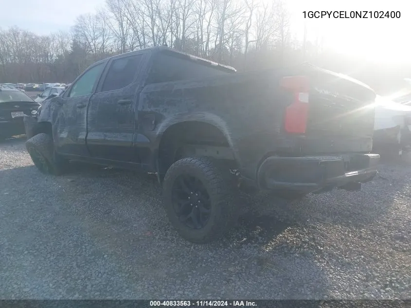 2022 Chevrolet Silverado 1500 Ltd 4Wd Short Bed Custom Trail Boss VIN: 1GCPYCEL0NZ102400 Lot: 40833563