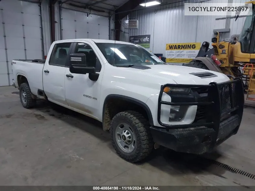 2022 Chevrolet Silverado 2500Hd 4Wd Long Bed Wt VIN: 1GC1YLE70NF225897 Lot: 40854198