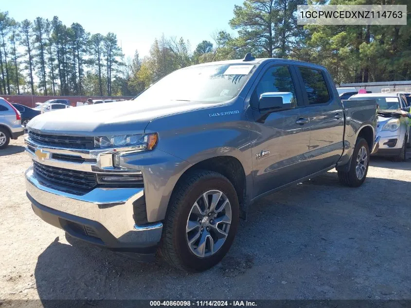 2022 Chevrolet Silverado 1500 Ltd 2Wd Short Bed Lt VIN: 1GCPWCEDXNZ114763 Lot: 40860098