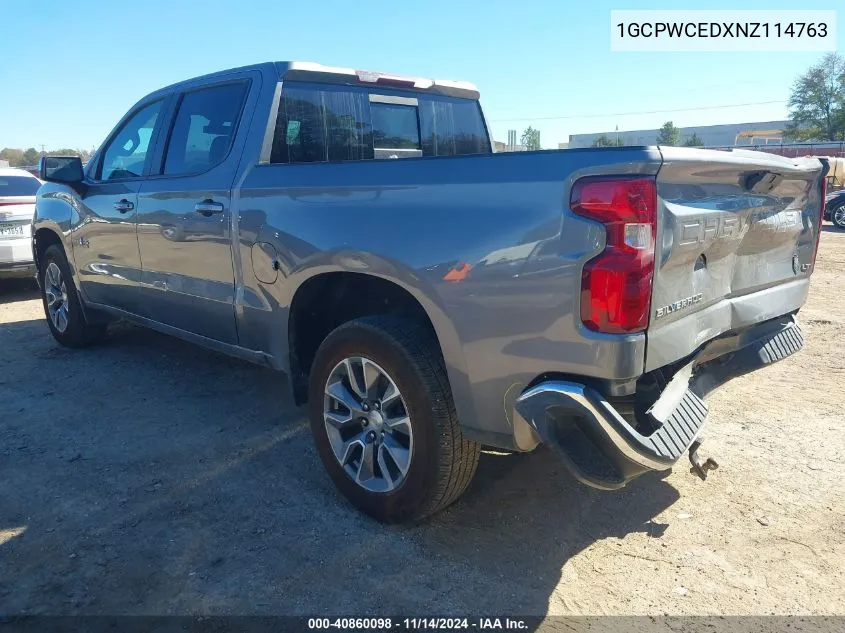 2022 Chevrolet Silverado 1500 Ltd 2Wd Short Bed Lt VIN: 1GCPWCEDXNZ114763 Lot: 40860098