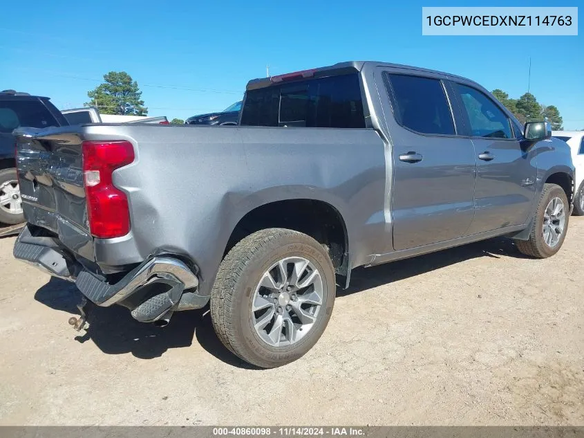 2022 Chevrolet Silverado 1500 Ltd 2Wd Short Bed Lt VIN: 1GCPWCEDXNZ114763 Lot: 40860098