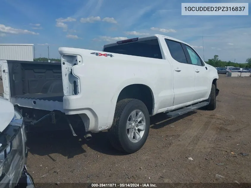 2023 Chevrolet Silverado 1500 4Wd Standard Bed Lt VIN: 1GCUDDED2PZ316837 Lot: 39411871