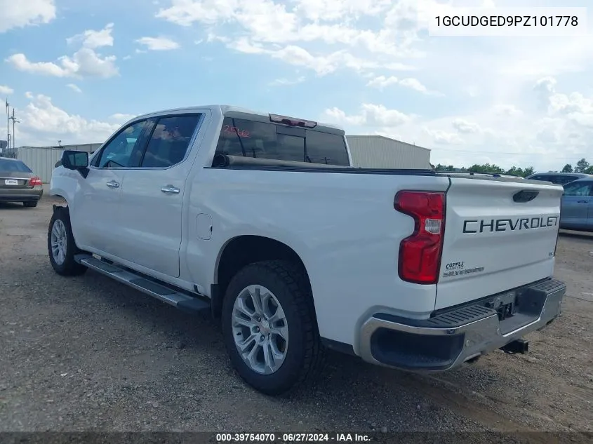 2023 Chevrolet Silverado 1500 4Wd Short Bed Ltz VIN: 1GCUDGED9PZ101778 Lot: 39754070