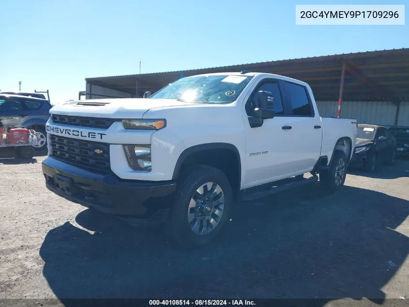 2023 Chevrolet Silverado 2500Hd K2500 Custom VIN: 2GC4YMEY9P1709296 Lot: 40550978