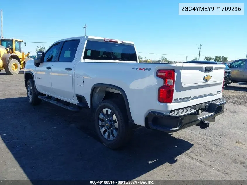 2023 Chevrolet Silverado 2500Hd K2500 Custom VIN: 2GC4YMEY9P1709296 Lot: 40550978