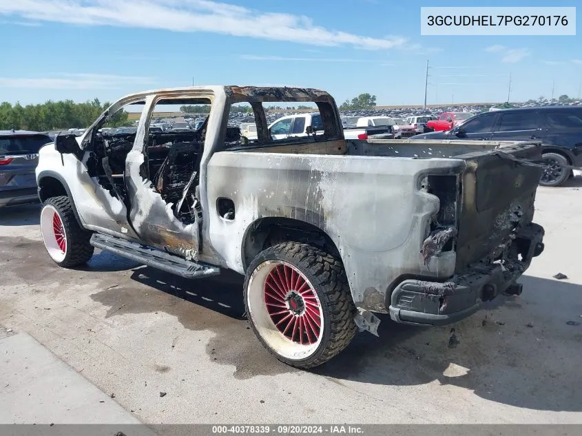 2023 Chevrolet Silverado 1500 4Wd Short Bed Zr2 VIN: 3GCUDHEL7PG270176 Lot: 40378339