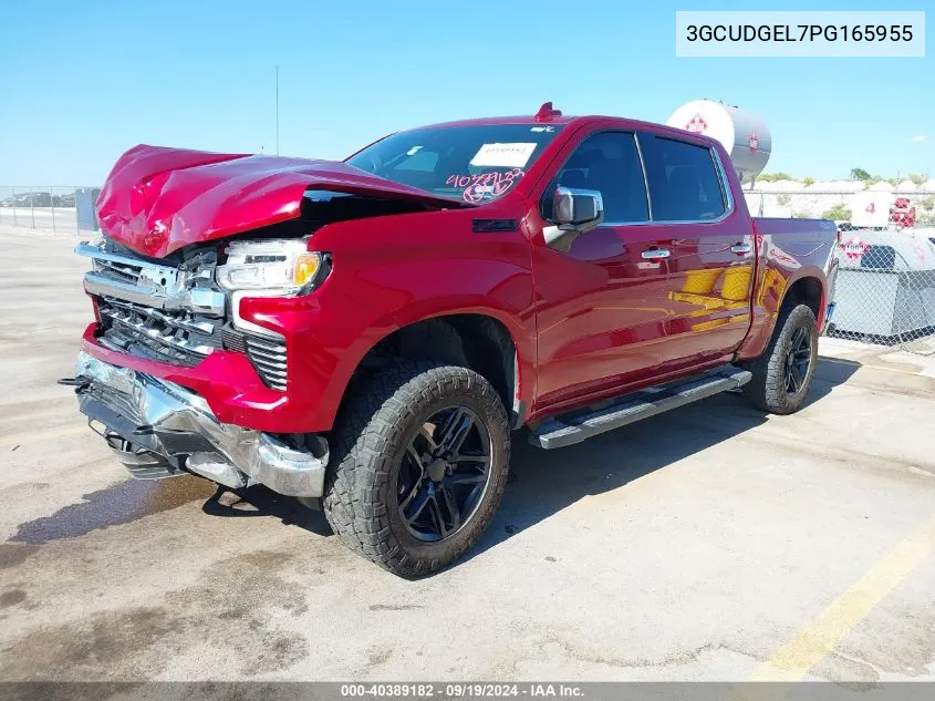 2023 Chevrolet Silverado 1500 4Wd Short Bed Ltz VIN: 3GCUDGEL7PG165955 Lot: 40389182