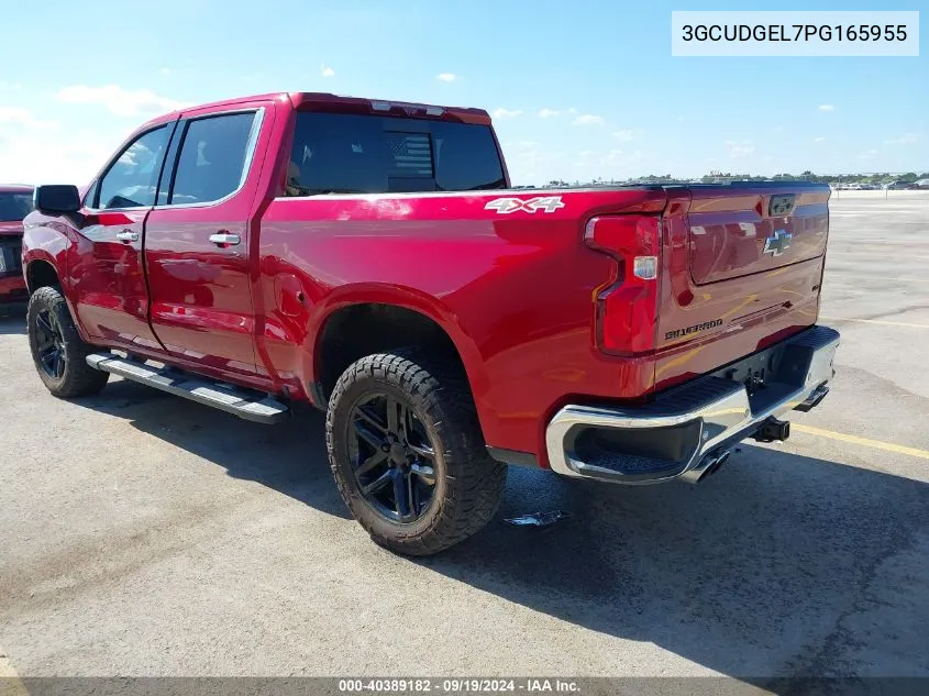 2023 Chevrolet Silverado 1500 4Wd Short Bed Ltz VIN: 3GCUDGEL7PG165955 Lot: 40389182