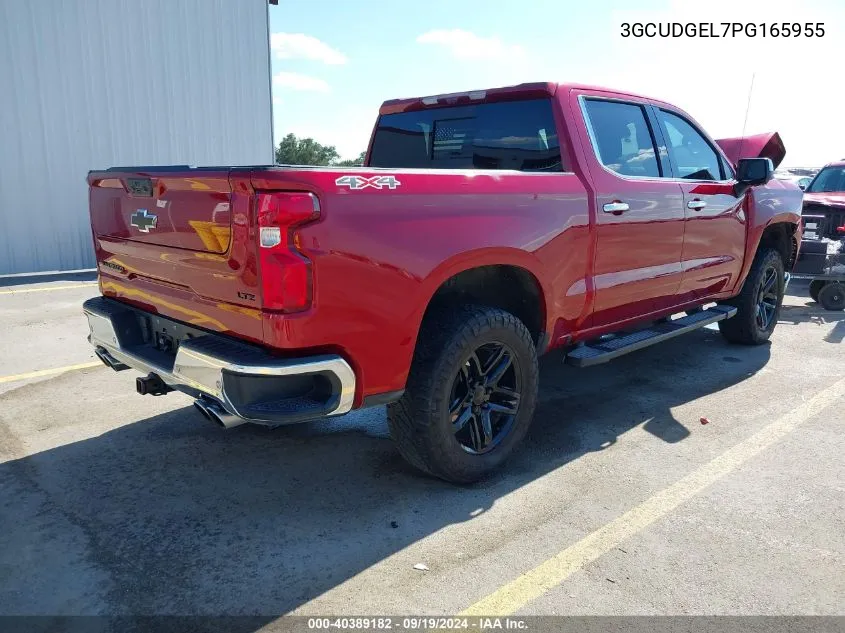 2023 Chevrolet Silverado 1500 4Wd Short Bed Ltz VIN: 3GCUDGEL7PG165955 Lot: 40389182