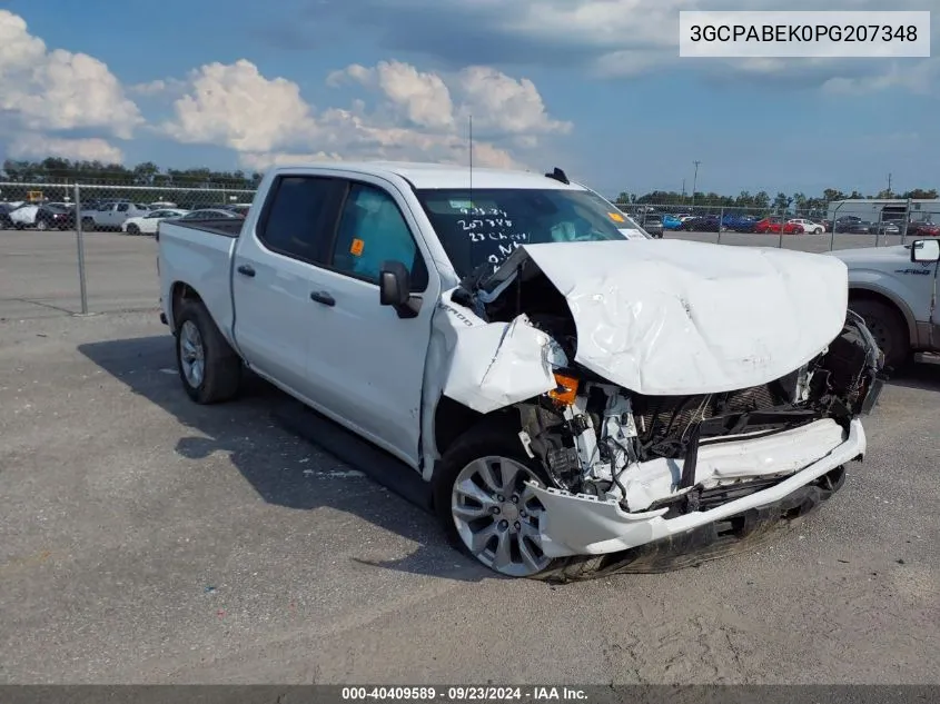 2023 Chevrolet Silverado 1500 2Wd Short Bed Custom VIN: 3GCPABEK0PG207348 Lot: 40409589