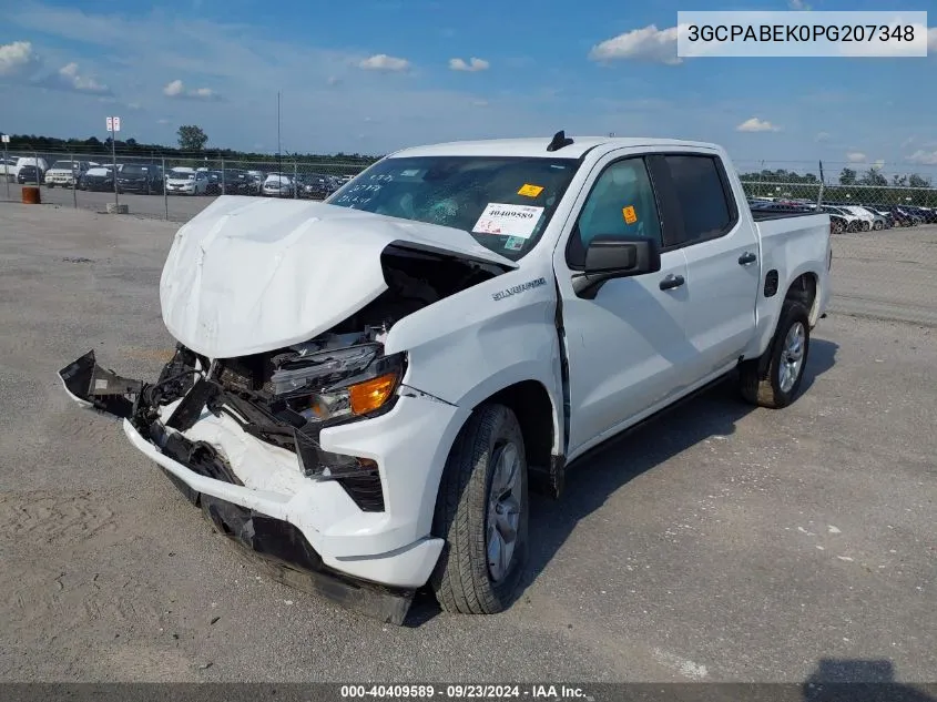 2023 Chevrolet Silverado 1500 2Wd Short Bed Custom VIN: 3GCPABEK0PG207348 Lot: 40409589