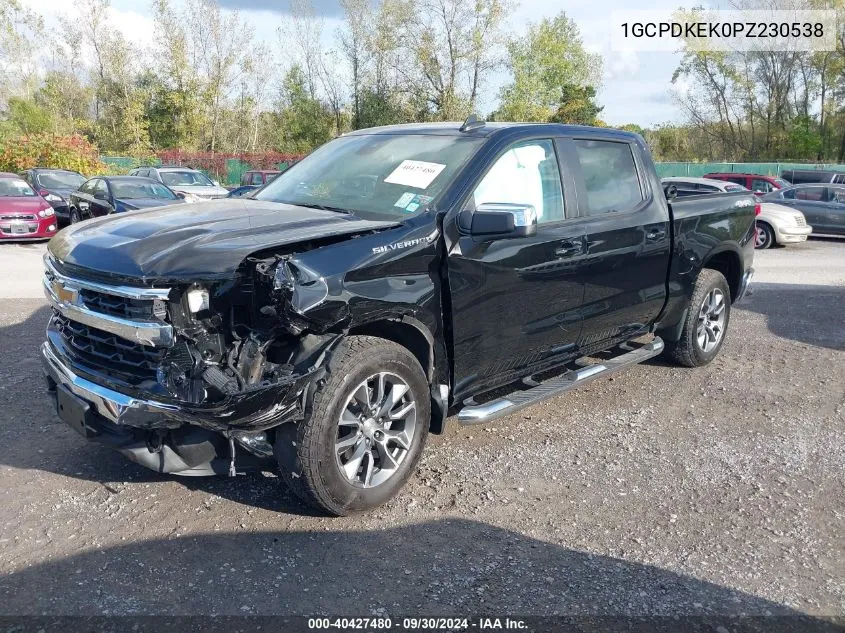 2023 Chevrolet Silverado 1500 4Wd Short Bed Lt With 2Fl VIN: 1GCPDKEK0PZ230538 Lot: 40427480