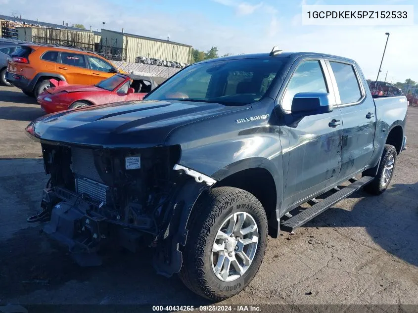 2023 Chevrolet Silverado 1500 4Wd Short Bed Lt With 2Fl VIN: 1GCPDKEK5PZ152533 Lot: 40434265