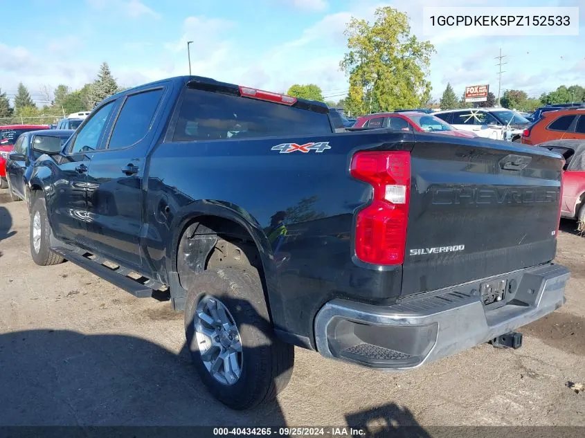 2023 Chevrolet Silverado 1500 4Wd Short Bed Lt With 2Fl VIN: 1GCPDKEK5PZ152533 Lot: 40434265