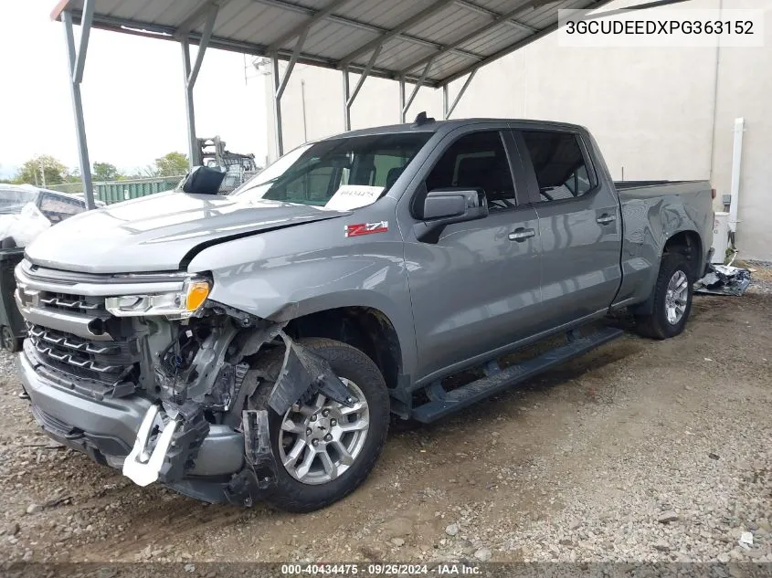 2023 Chevrolet Silverado 1500 4Wd Standard Bed Rst VIN: 3GCUDEEDXPG363152 Lot: 40434475