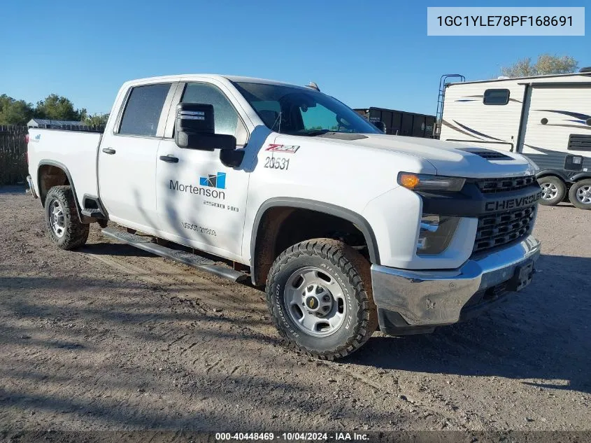 2023 Chevrolet Silverado 2500Hd 4Wd Standard Bed Wt VIN: 1GC1YLE78PF168691 Lot: 40448469