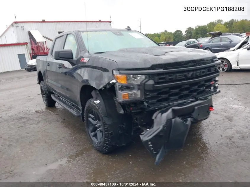 2023 Chevrolet Silverado 1500 4Wd Short Bed Custom Trail Boss VIN: 3GCPDCEK1PG188208 Lot: 40457109