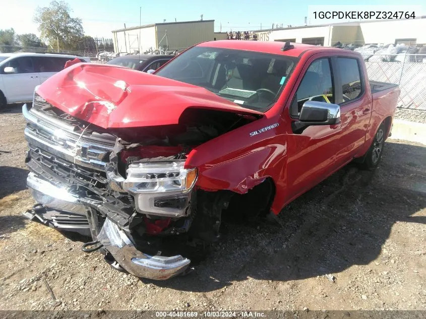 2023 Chevrolet Silverado 1500 Lt VIN: 1GCPDKEK8PZ324764 Lot: 40481669