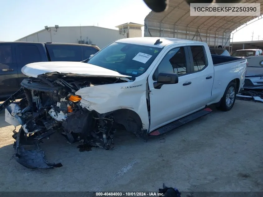 2023 Chevrolet Silverado K1500 Custom VIN: 1GCRDBEK5PZ250390 Lot: 40484003