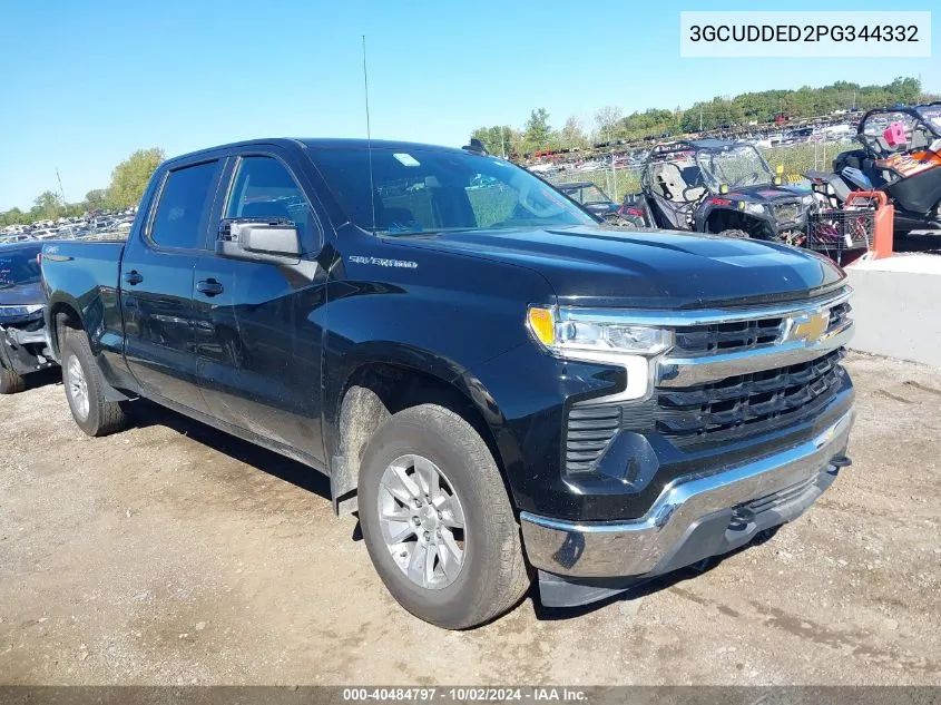 2023 Chevrolet Silverado 1500 4Wd Standard Bed Lt VIN: 3GCUDDED2PG344332 Lot: 40484797