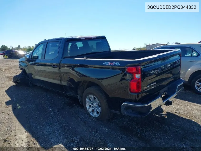 2023 Chevrolet Silverado 1500 4Wd Standard Bed Lt VIN: 3GCUDDED2PG344332 Lot: 40484797