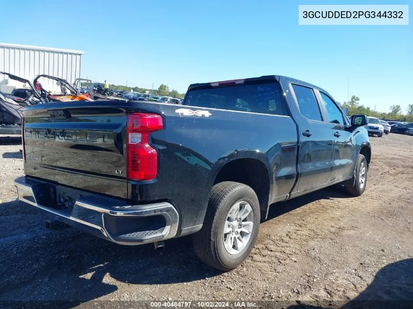 2023 Chevrolet Silverado 1500 4Wd Standard Bed Lt VIN: 3GCUDDED2PG344332 Lot: 40484797