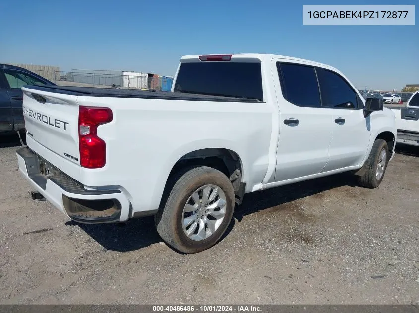 2023 Chevrolet Silverado C1500 Custom VIN: 1GCPABEK4PZ172877 Lot: 40486486