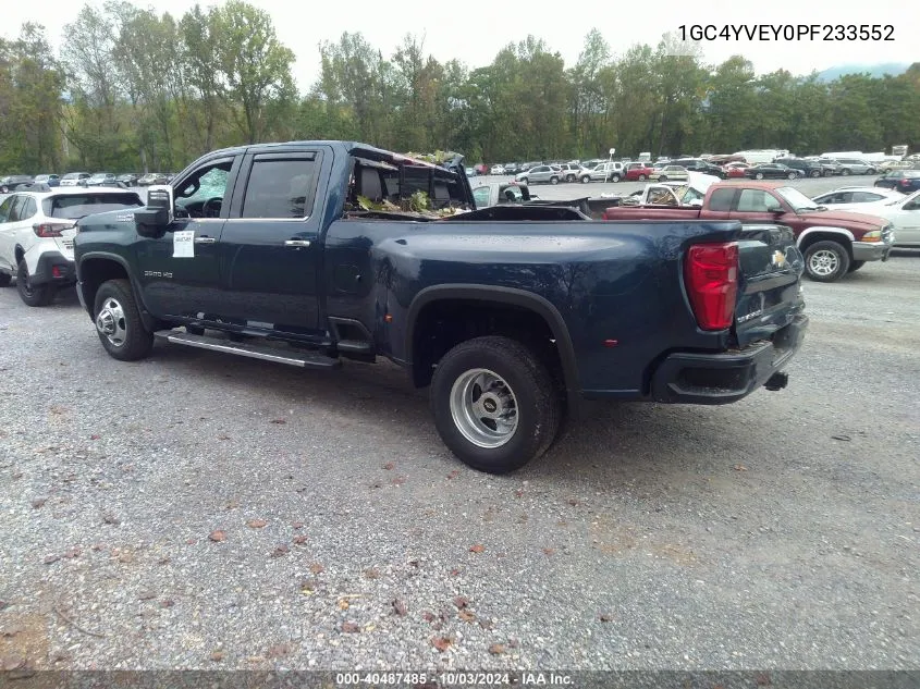 2023 Chevrolet Silverado 3500Hd 4Wd Long Bed High Country VIN: 1GC4YVEY0PF233552 Lot: 40487485