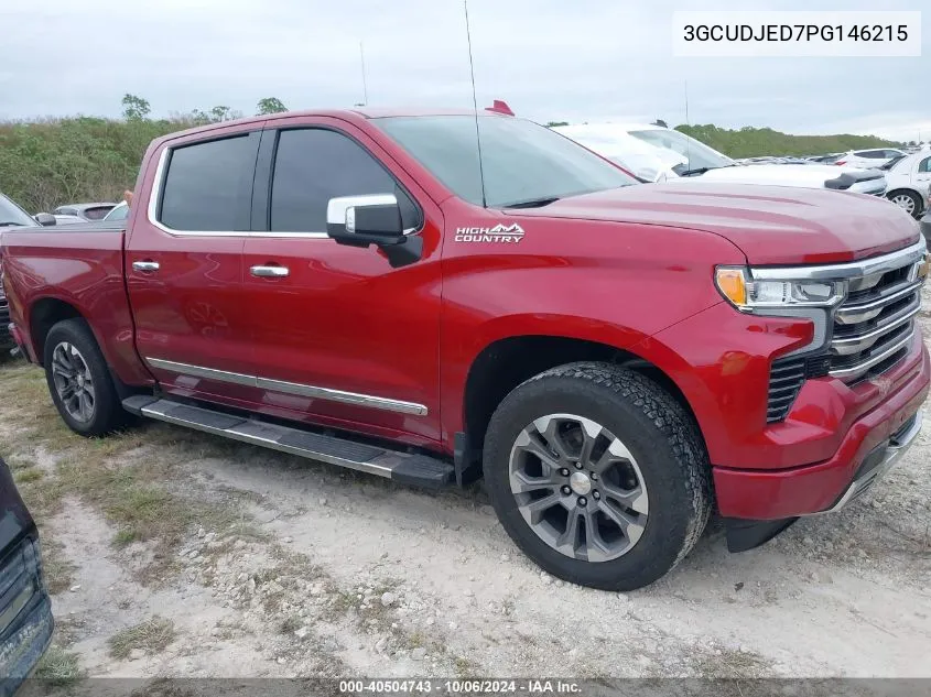 2023 Chevrolet Silverado K1500 High Country VIN: 3GCUDJED7PG146215 Lot: 40504743