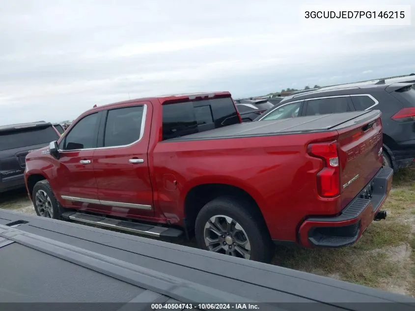 2023 Chevrolet Silverado K1500 High Country VIN: 3GCUDJED7PG146215 Lot: 40504743