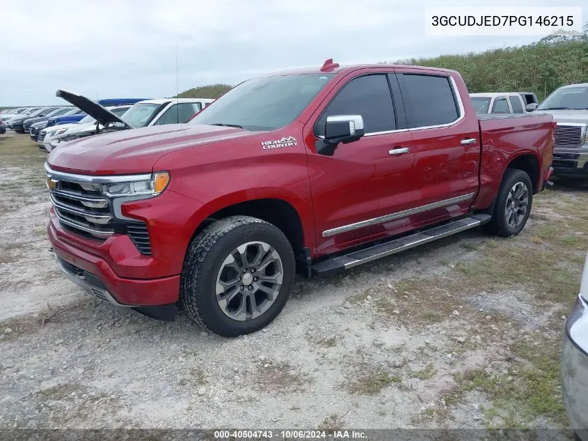 2023 Chevrolet Silverado K1500 High Country VIN: 3GCUDJED7PG146215 Lot: 40504743