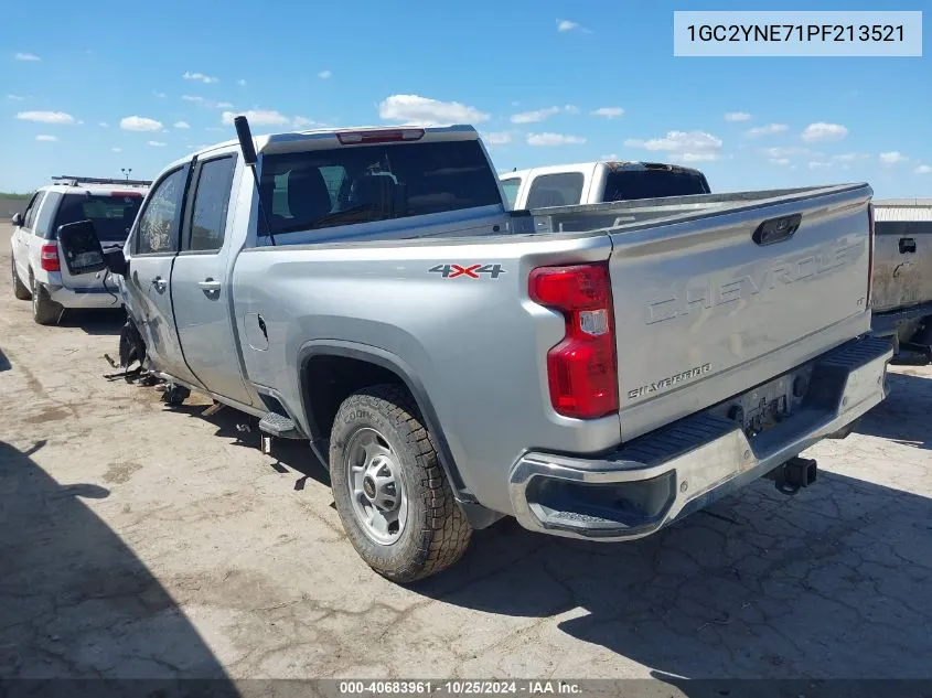 2023 Chevrolet Silverado 2500Hd 4Wd Standard Bed Lt VIN: 1GC2YNE71PF213521 Lot: 40683961