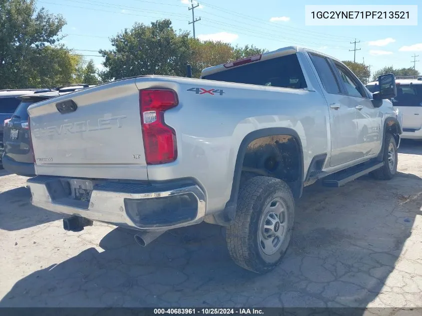 2023 Chevrolet Silverado 2500Hd 4Wd Standard Bed Lt VIN: 1GC2YNE71PF213521 Lot: 40683961