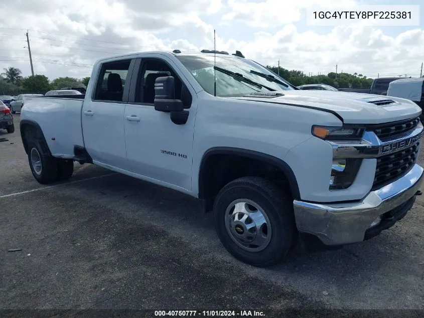 2023 Chevrolet Silverado 3500Hd 4Wd Long Bed Lt VIN: 1GC4YTEY8PF225381 Lot: 40750777