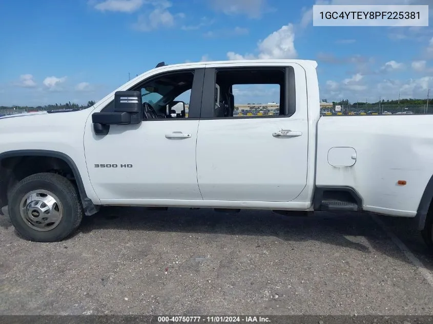 2023 Chevrolet Silverado 3500Hd 4Wd Long Bed Lt VIN: 1GC4YTEY8PF225381 Lot: 40750777