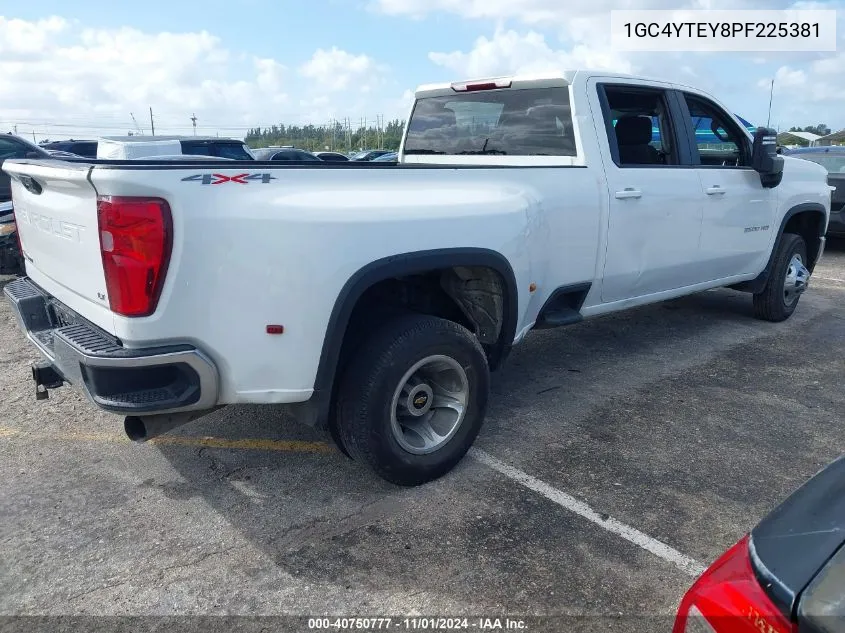 2023 Chevrolet Silverado 3500Hd 4Wd Long Bed Lt VIN: 1GC4YTEY8PF225381 Lot: 40750777