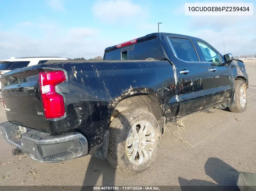 2023 Chevrolet Silverado 1500 4Wd Short Bed Ltz VIN: 1GCUDGE86PZ259434 Lot: 40781180