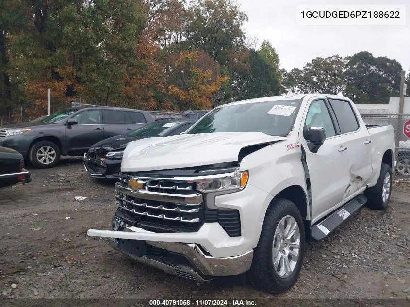 2023 Chevrolet Silverado 1500 4Wd Short Bed Ltz VIN: 1GCUDGED6PZ188622 Lot: 40791058