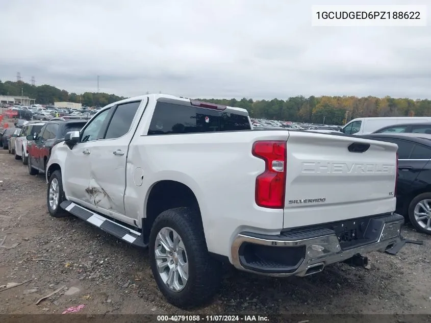 2023 Chevrolet Silverado 1500 4Wd Short Bed Ltz VIN: 1GCUDGED6PZ188622 Lot: 40791058