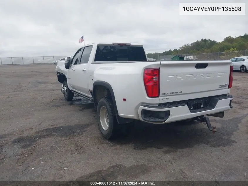 2023 Chevrolet Silverado 3500Hd 4Wd Long Bed High Country VIN: 1GC4YVEY0PF135508 Lot: 40801312