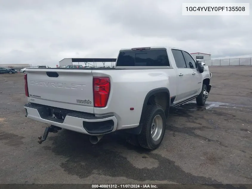 2023 Chevrolet Silverado 3500Hd 4Wd Long Bed High Country VIN: 1GC4YVEY0PF135508 Lot: 40801312