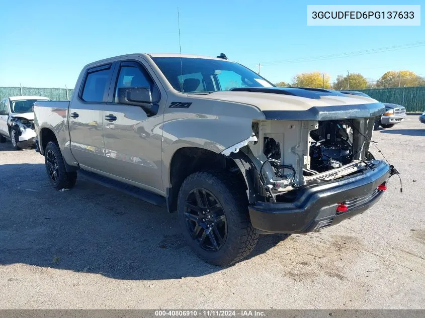 2023 Chevrolet Silverado 1500 4Wd Short Bed Lt Trail Boss VIN: 3GCUDFED6PG137633 Lot: 40806910