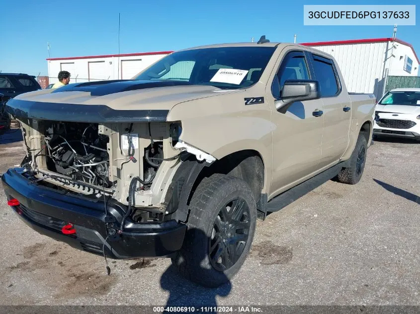 2023 Chevrolet Silverado 1500 4Wd Short Bed Lt Trail Boss VIN: 3GCUDFED6PG137633 Lot: 40806910