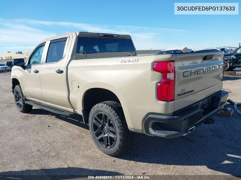 2023 Chevrolet Silverado 1500 4Wd Short Bed Lt Trail Boss VIN: 3GCUDFED6PG137633 Lot: 40806910