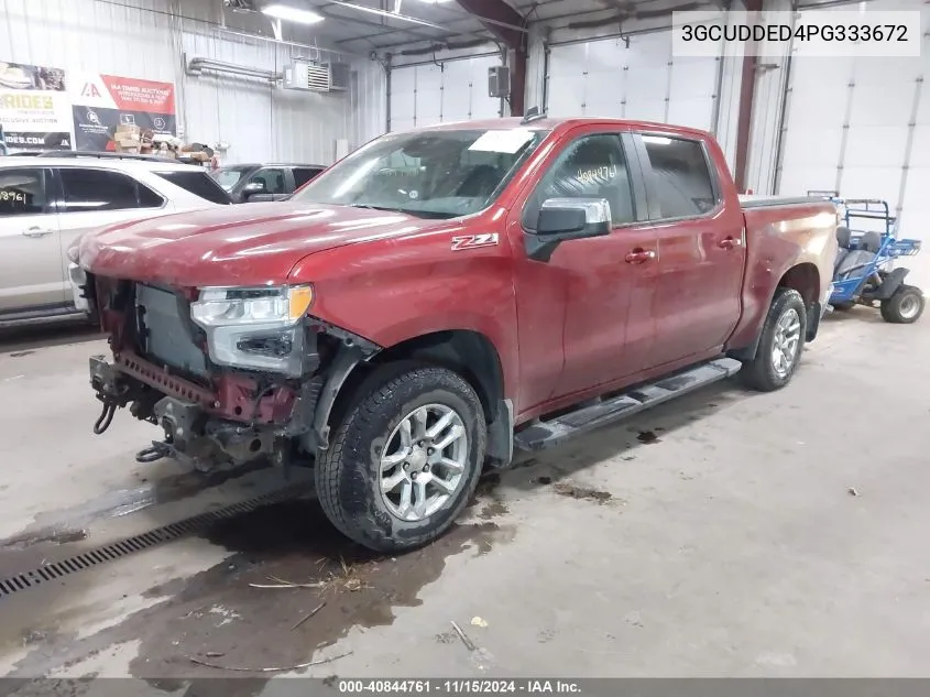 2023 Chevrolet Silverado 1500 4Wd Standard Bed Lt VIN: 3GCUDDED4PG333672 Lot: 40844761