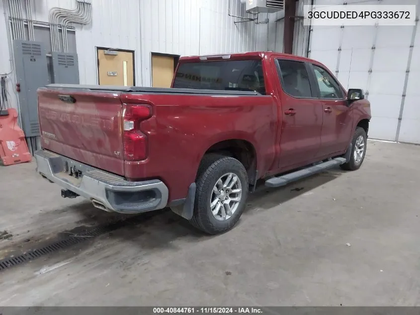 2023 Chevrolet Silverado 1500 4Wd Standard Bed Lt VIN: 3GCUDDED4PG333672 Lot: 40844761