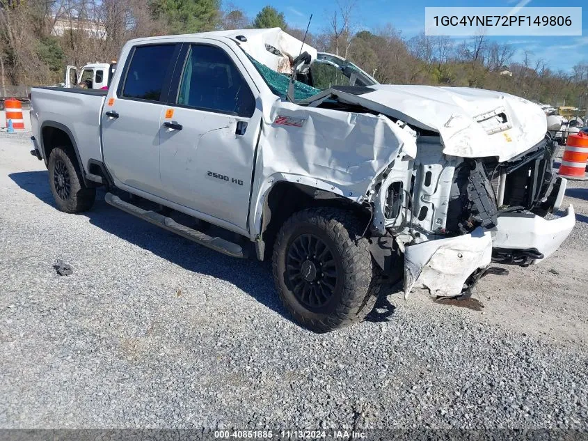 2023 Chevrolet Silverado 2500Hd 4Wd Standard Bed Lt VIN: 1GC4YNE72PF149806 Lot: 40851885